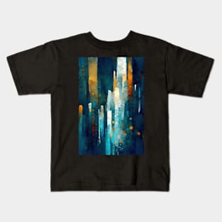 Abstract quarry view with stone blocks Kids T-Shirt